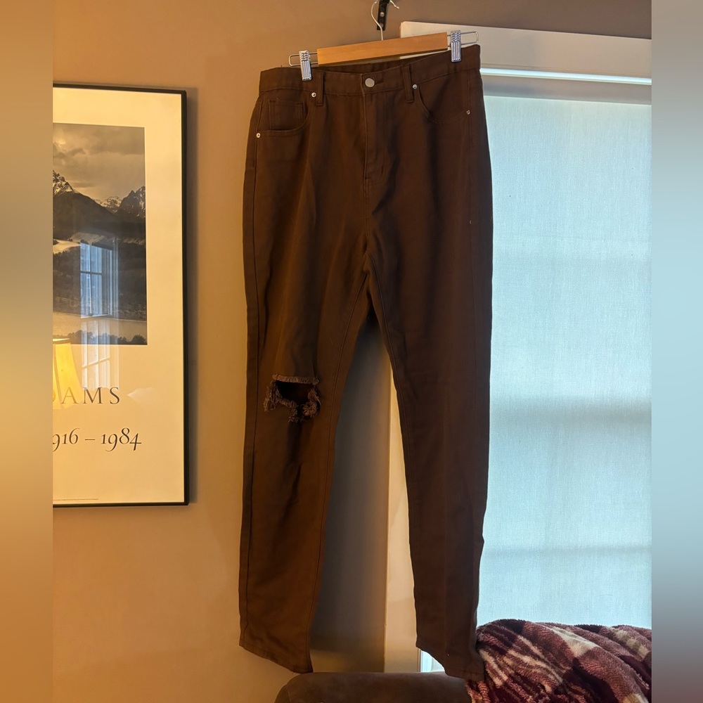 Women’s distressed pants.  SHEIN.  8/10